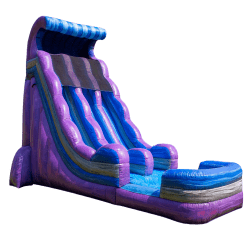 20' Purple Tsunami Inflatable Water Slide
