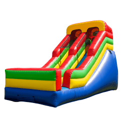 20' Rainbow Racer Inflatable Dry Slide
